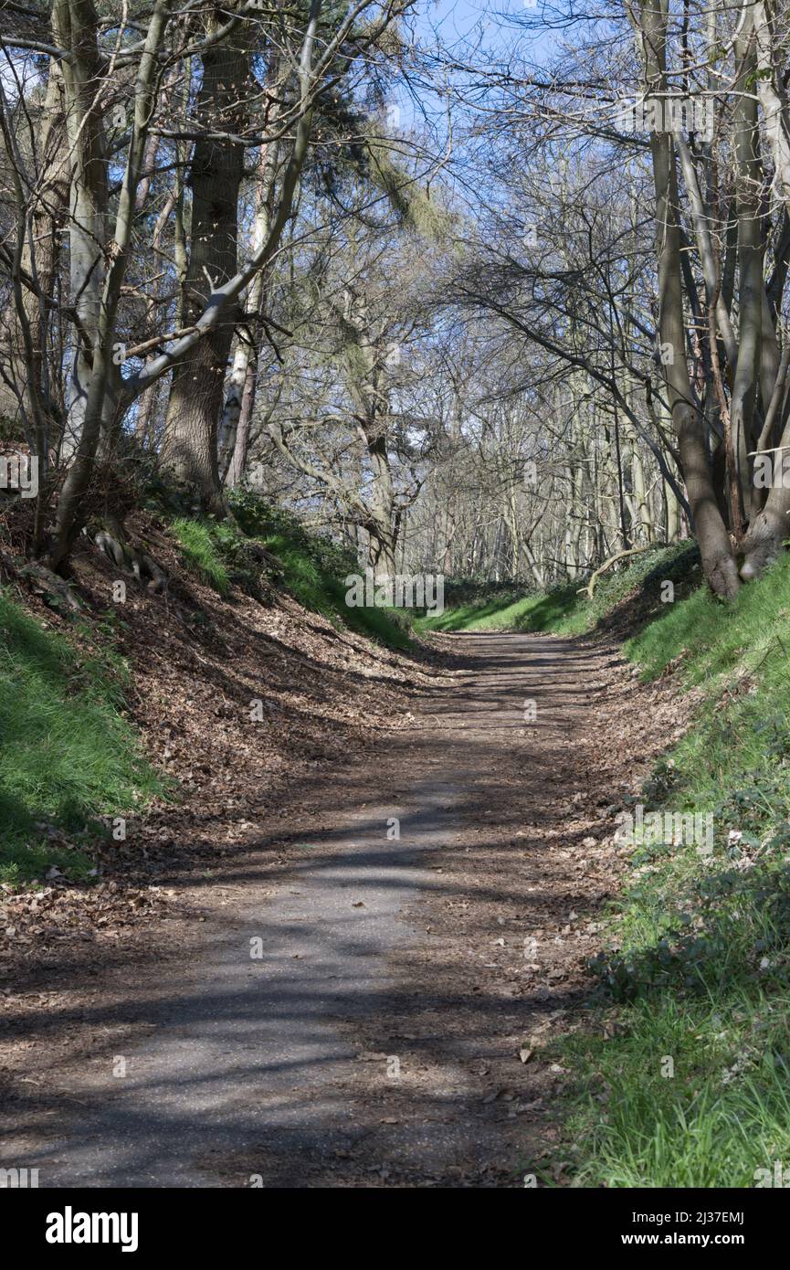 Rural path in England Stock Photo