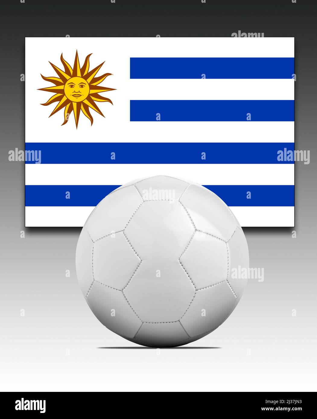 Uruguay Soccer Ball And Uruguay Flag Stock Photo, Picture and Royalty Free  Image. Image 61331836.