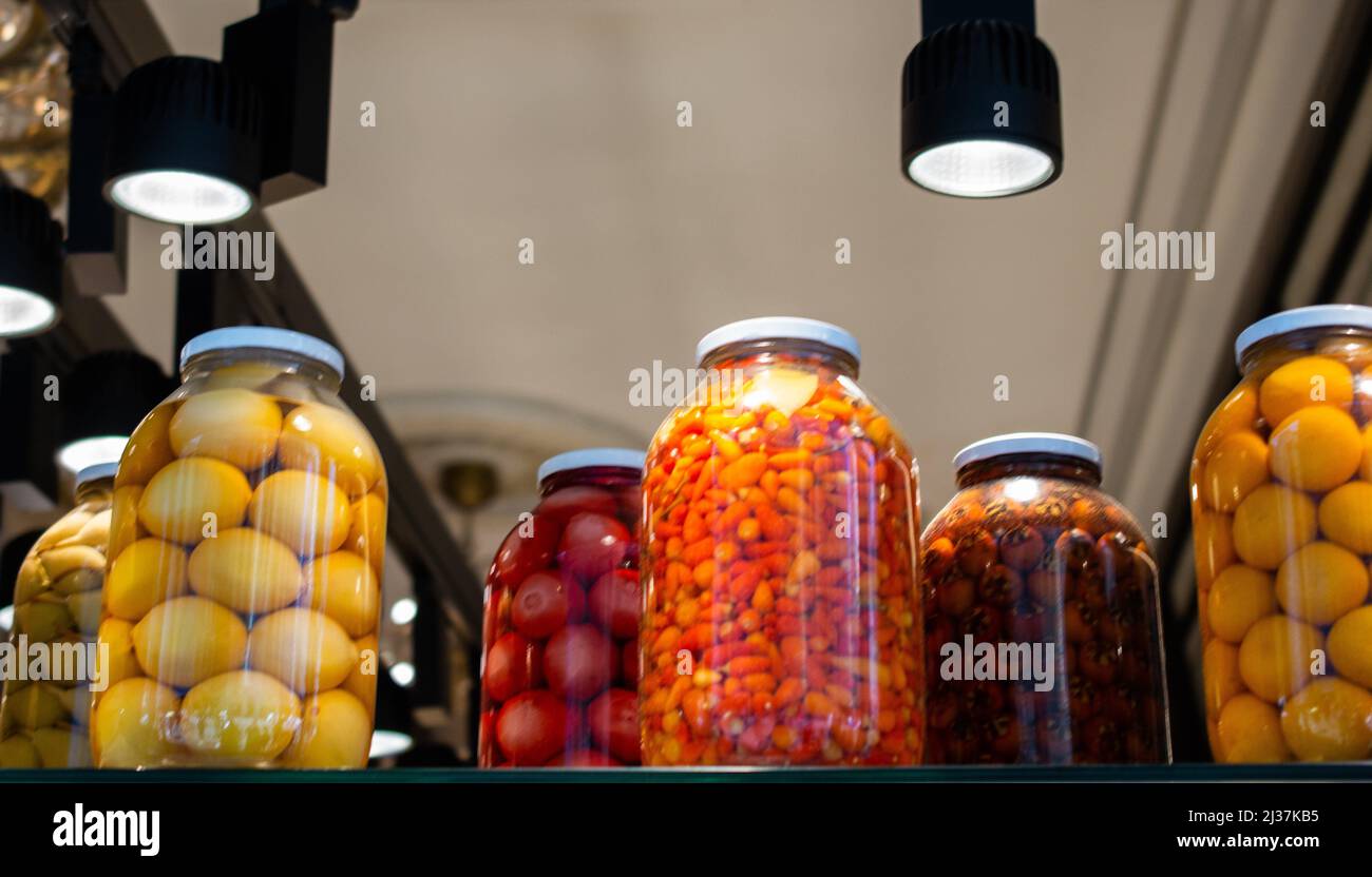 Pickled fermented vegetables for longterm storage Stock Photo Alamy