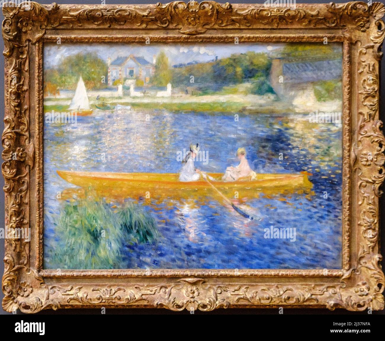 PierreAuguste Renoir, The Skiff (La Yole), 1875, oil on canvas Stock