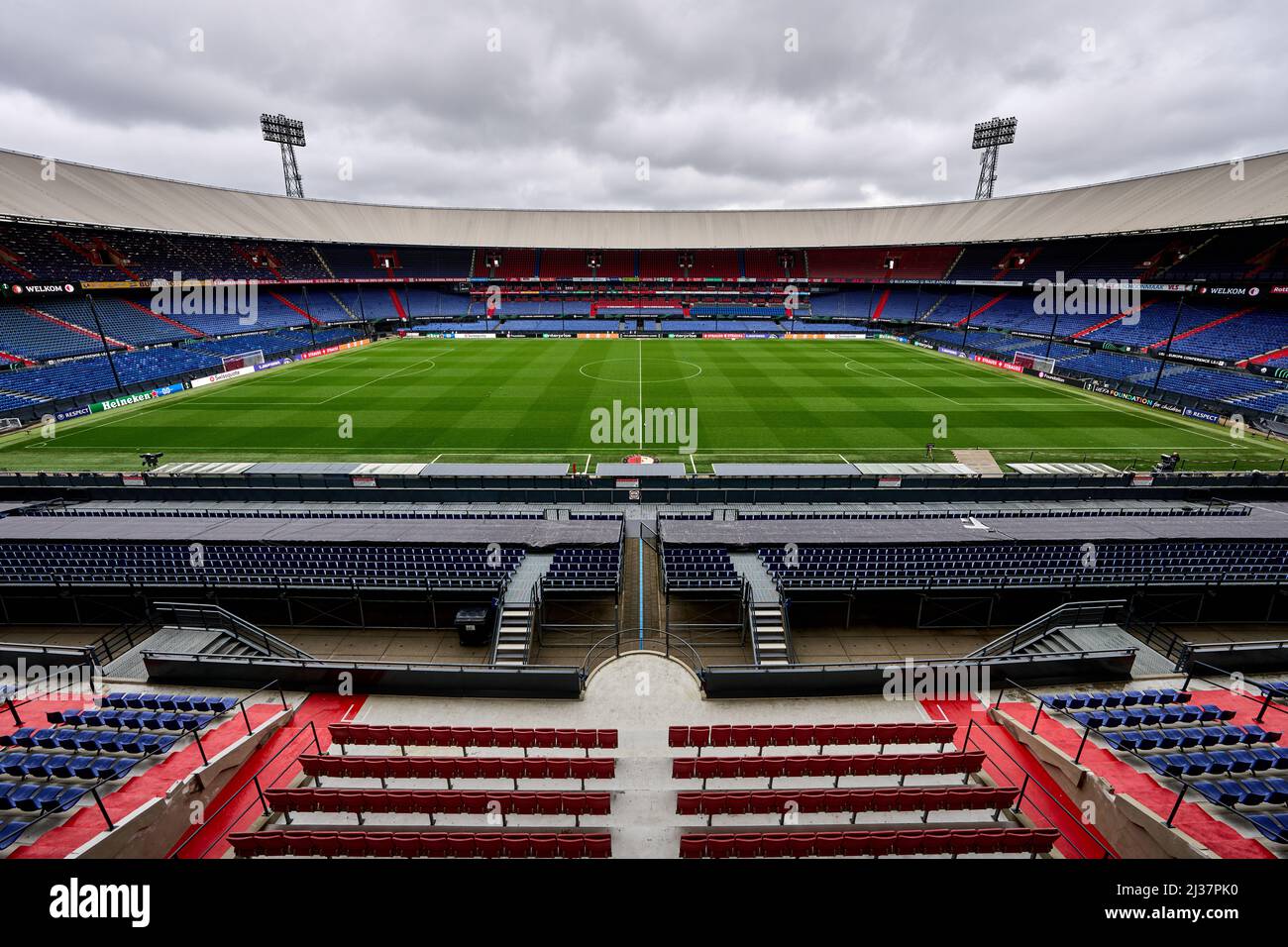 Rotterdam -  de Kuip during the press conference at de Kuip on 6 April 2022 in Rotterdam, The Netherlands. (Box to Box Pictures/Tom Bode) Stock Photo