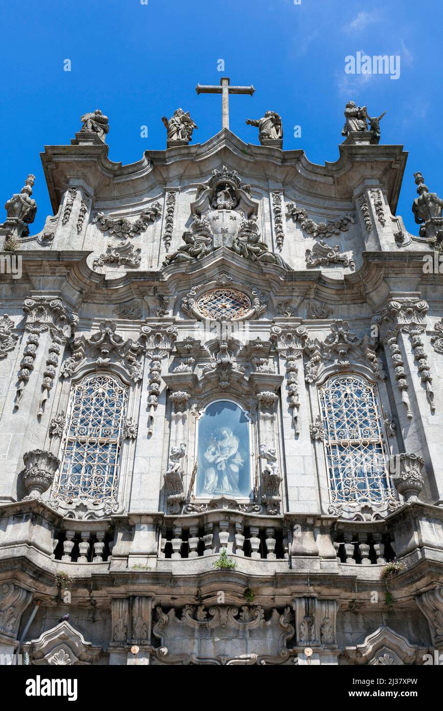 Europe, Portugal, Porto, The Catholic Church of Our Lady of Carmo (Igreja do Carmo). Stock Photo