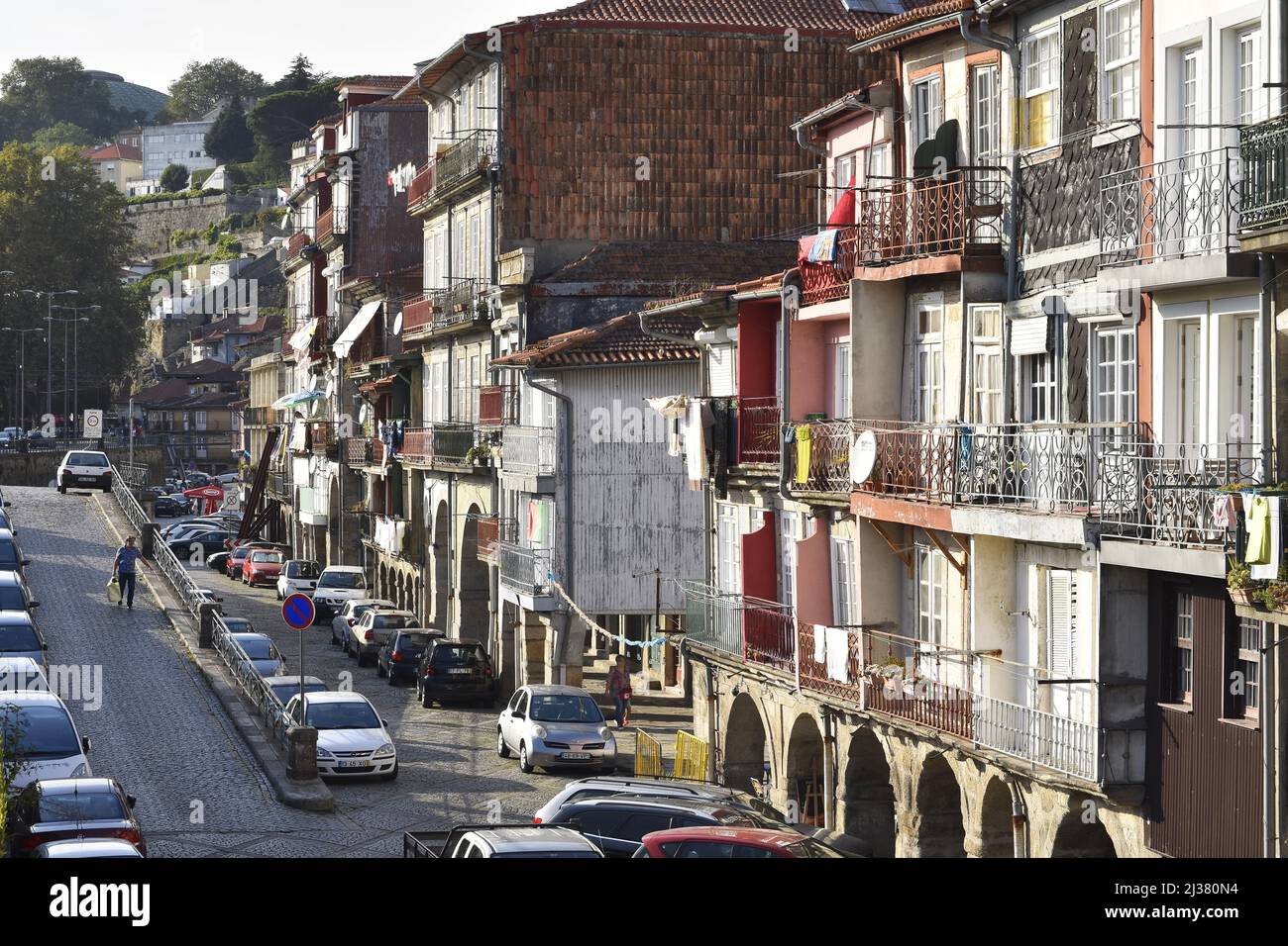 Residential properties neighborhood in Porto Portugal Stock Photo Alamy