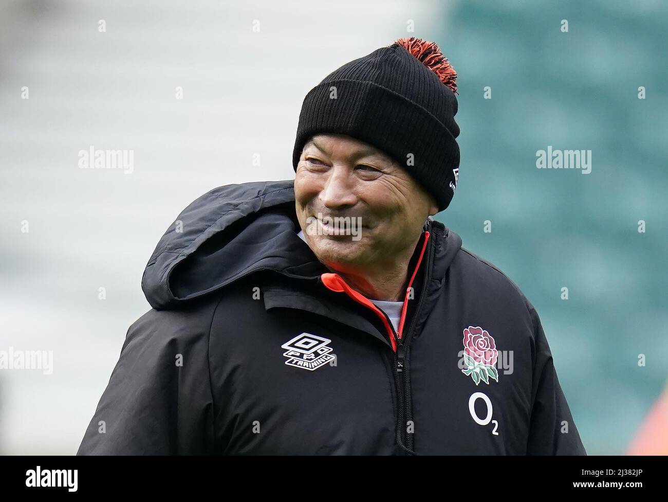 File photo dated 12-11-2021 of England head coach Eddie Jones. Former England head coach Stuart Lancaster approves of the Rugby Football Union's strong preference to appoint an English successor to Eddie Jones because of the motivating power of nationality. Issue date: Wednesday April 6, 2022. Stock Photo