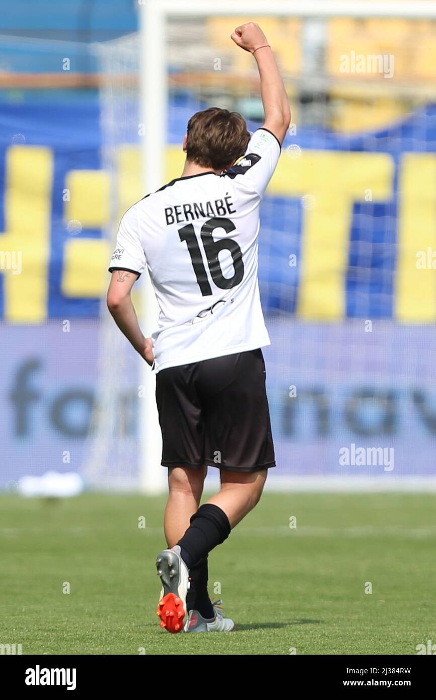 Adrian Bernabe' of PARMA CALCIO celebrates after scoring a goal during the Serie  B match between Parma Calcio and Como 1907 at Ennio Tardini on April 6,  2022 in Parma, Italy Stock Photo - Alamy