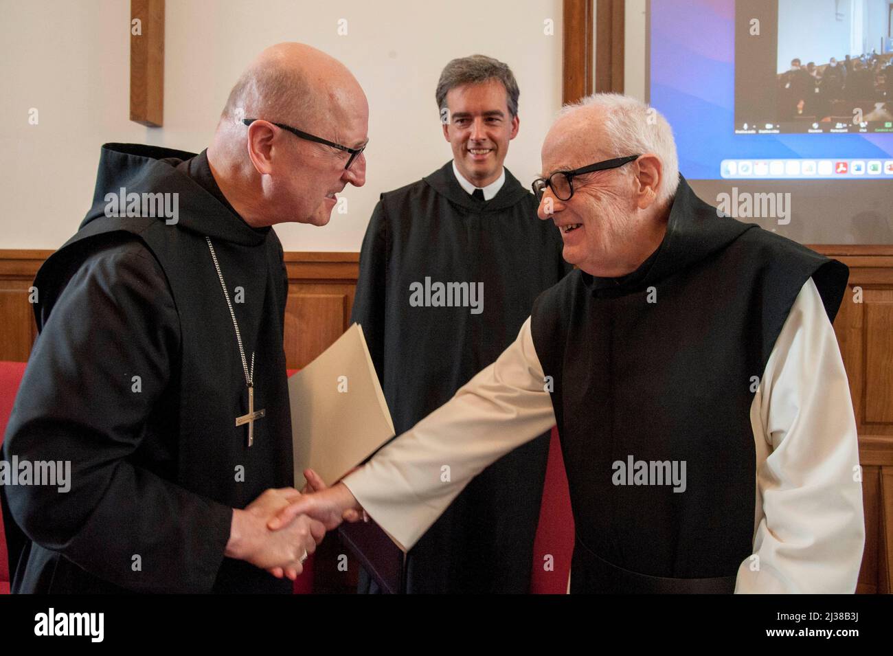 Rome, Italy. 06th Apr, 2022. Italy, Rome, Vatican, 22/04/06. Abbot ...