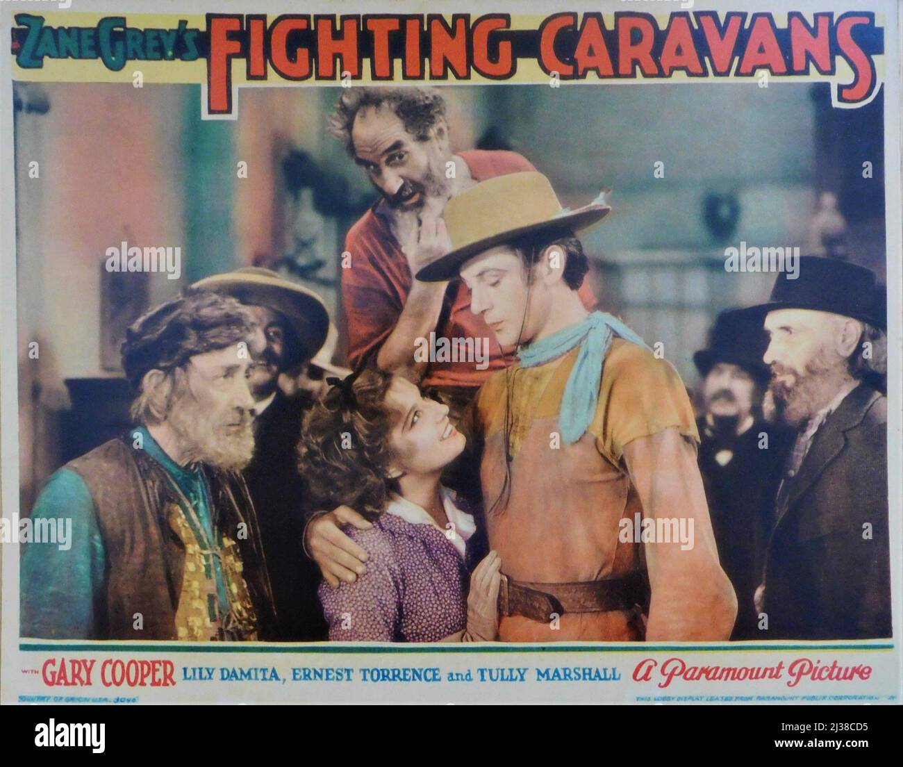 TULLY MARSHALL ERNEST TORRENCE LILI DAMITA and GARY COOPER in FIGHTING