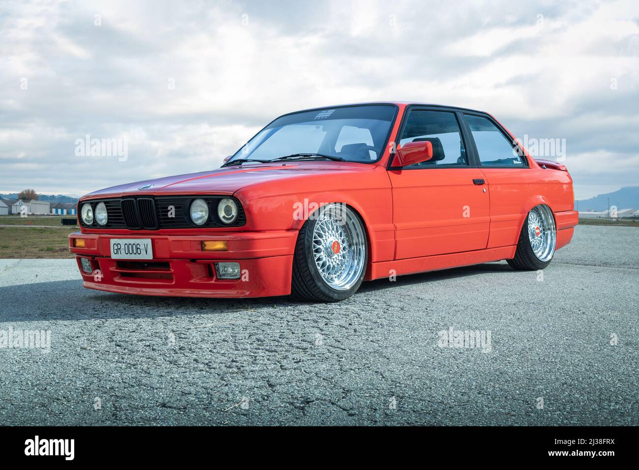 BMW 3-series sports car, with body tuning, production years ca. 1984-1991  Stock Photo - Alamy