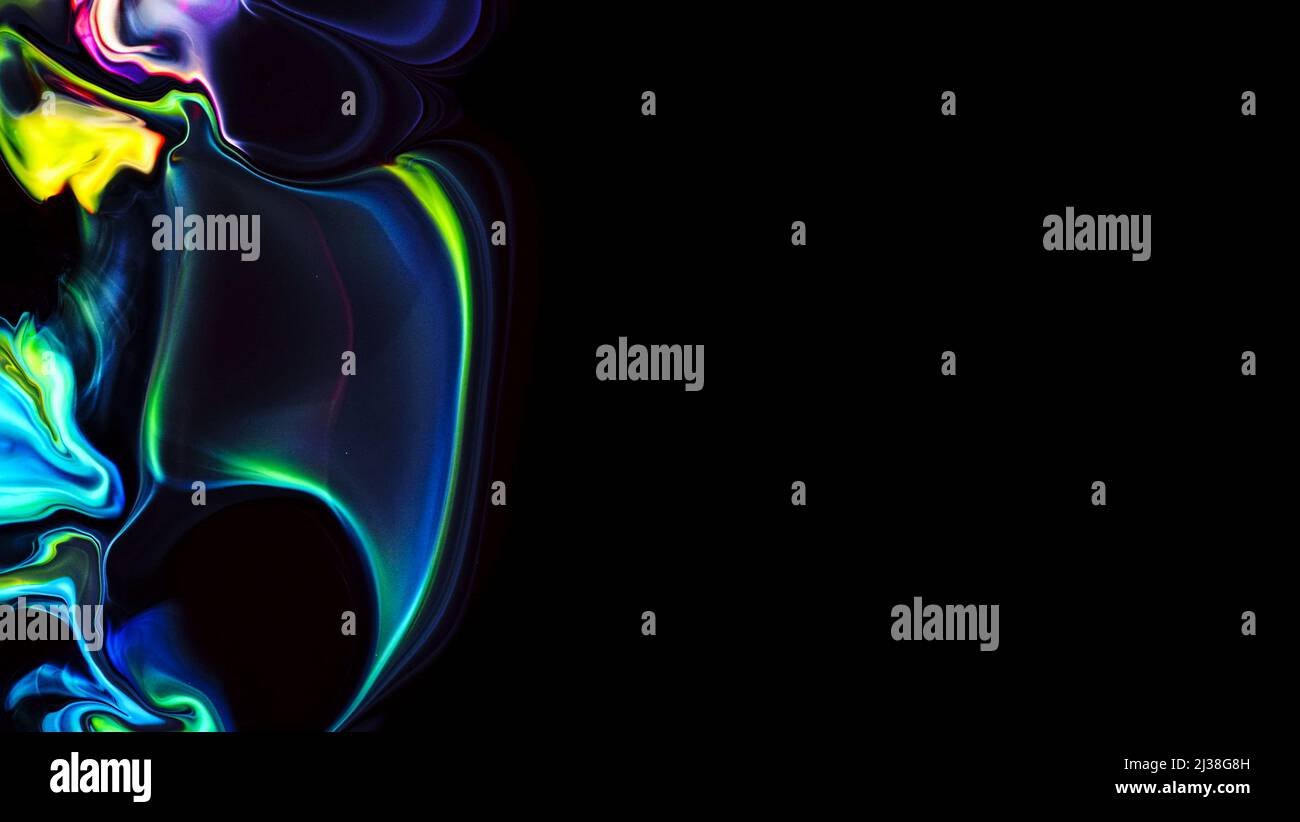 Fluide liquide art acrylic oil paints texture. Backdrop abstract mixing