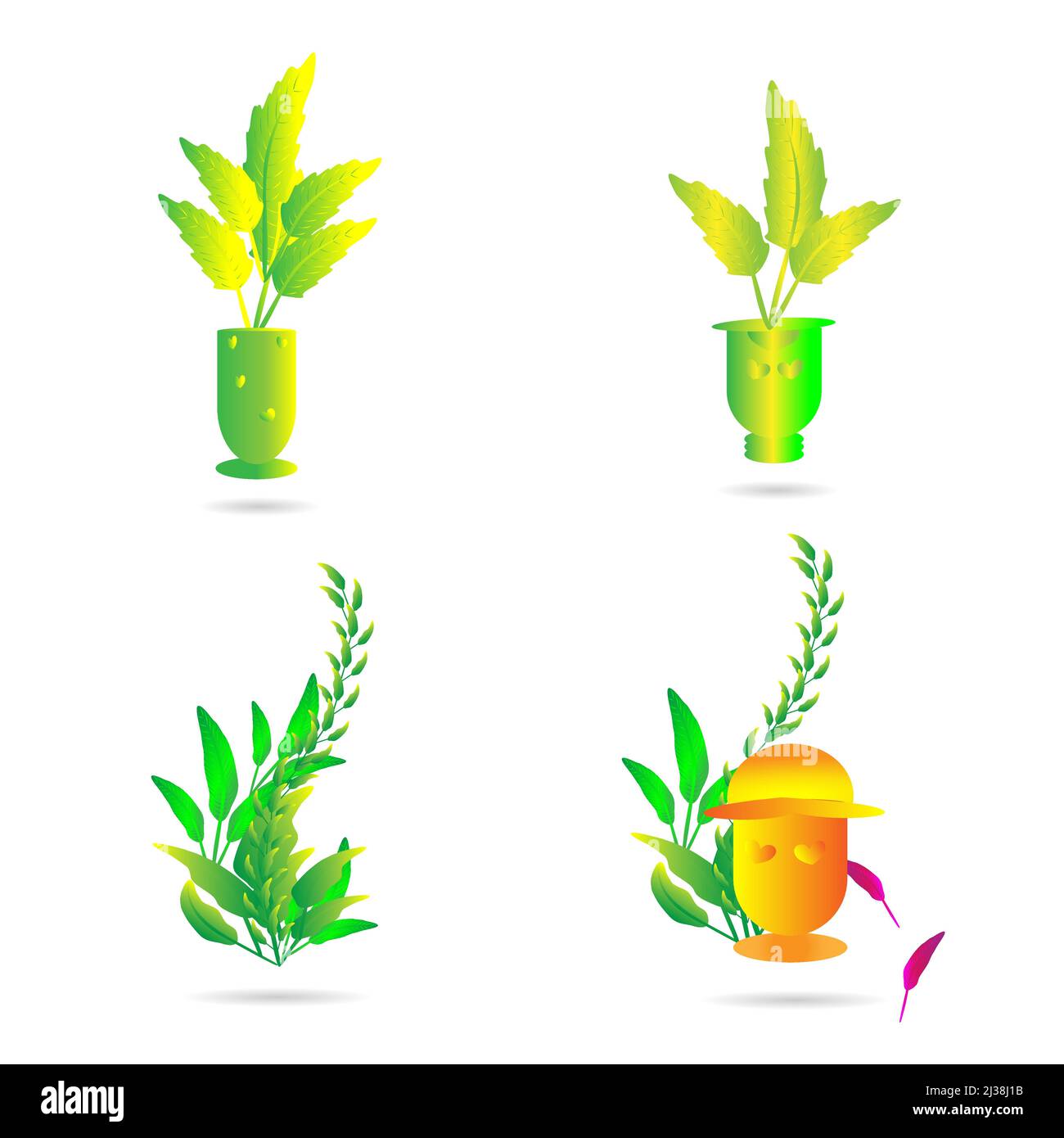 Potted plant vector vectors hi-res stock photography and images - Alamy
