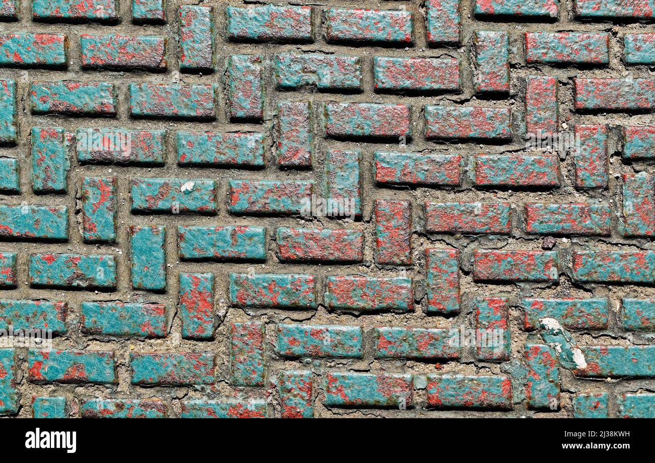Rusty painted metallic surface background Stock Photo