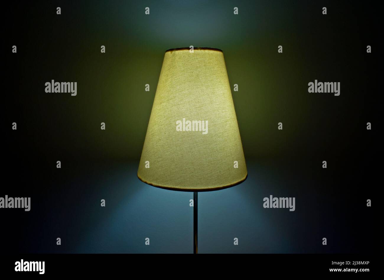 White lampshade in the bedroom Stock Photo Alamy
