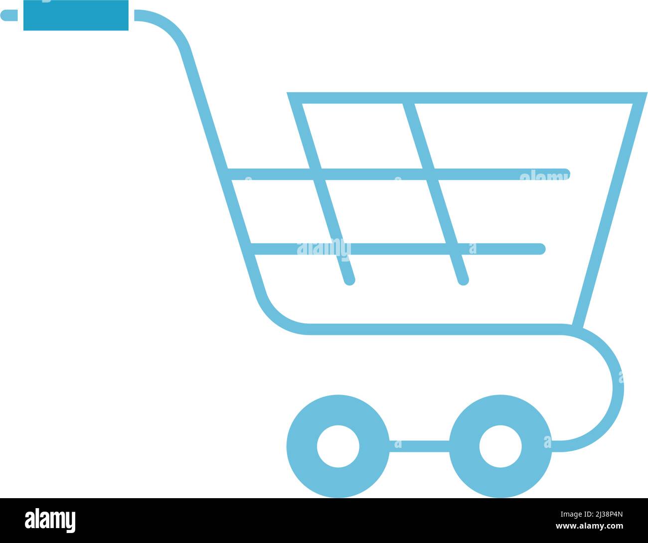 Shopping cart icon design illustration template vector Stock Vector