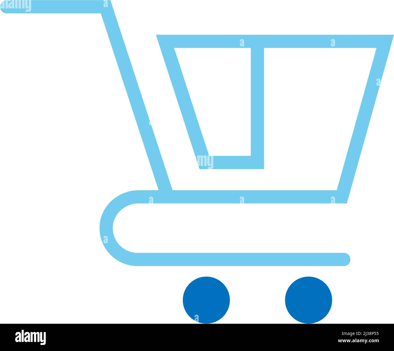 Shopping cart icon design illustration template vector Stock Vector