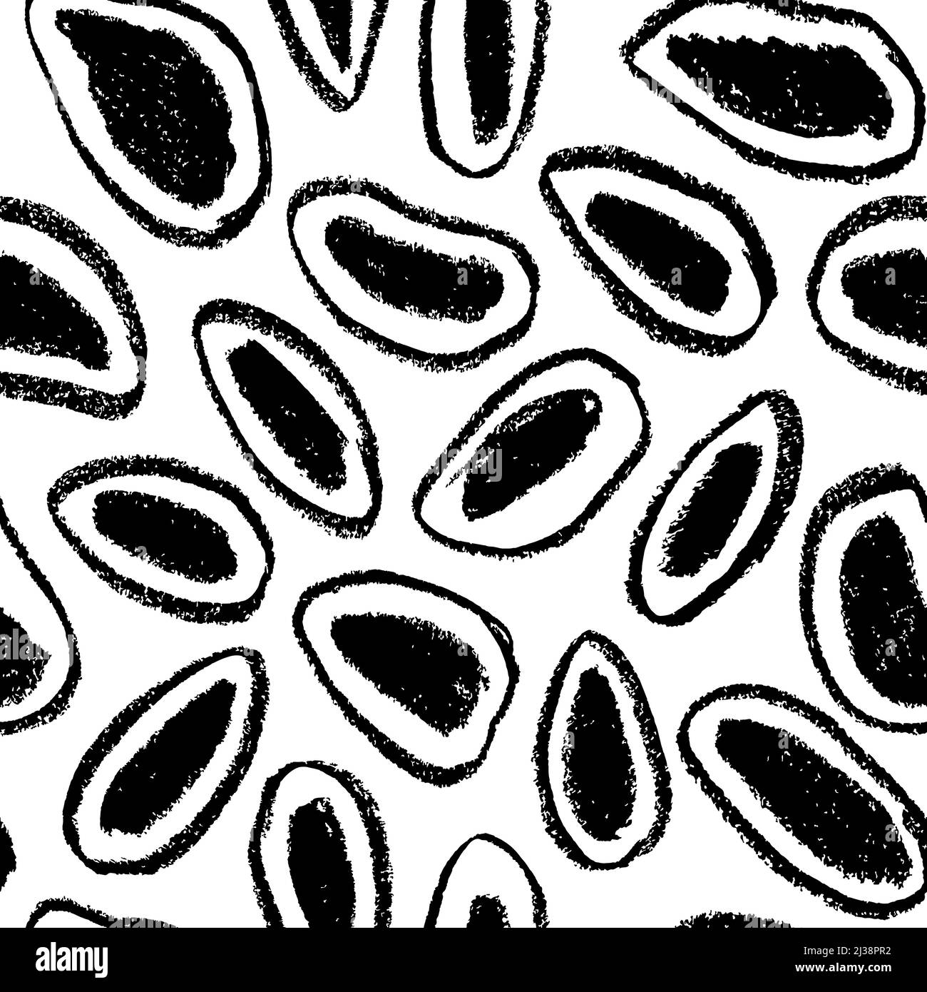 Messy black polka dot vector seamless pattern Stock Vector Image & Art ...