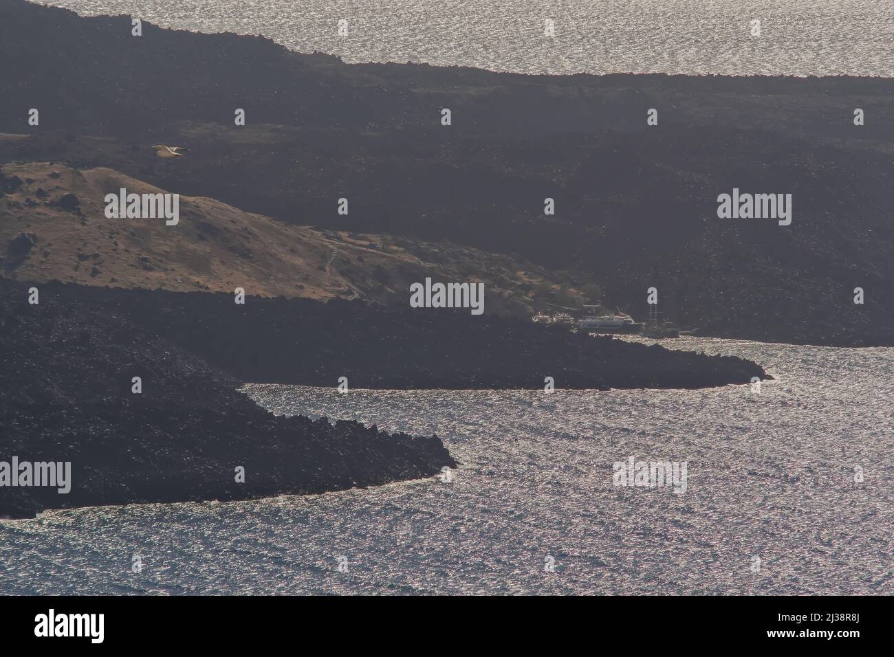 Santorini volcano eruption hi-res stock photography and images - Alamy