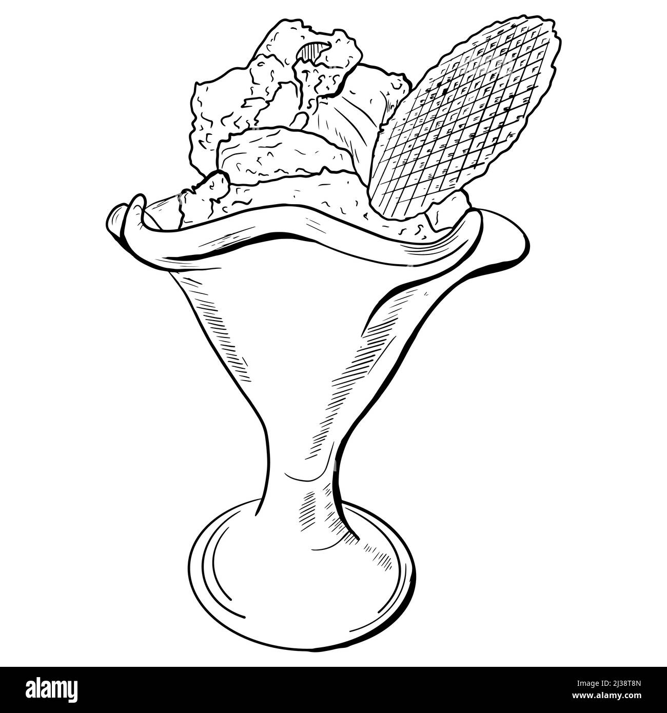 Ice cream cookies Black and White Stock Photos Images Alamy