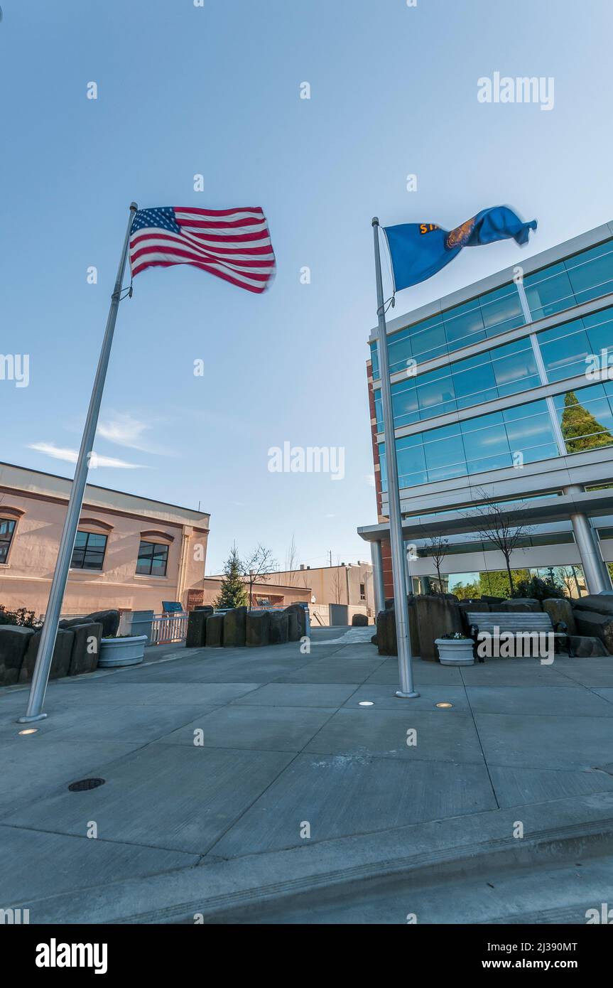 Hillsboro Civic Center in Hillsboro, Oregon Stock Photo Alamy