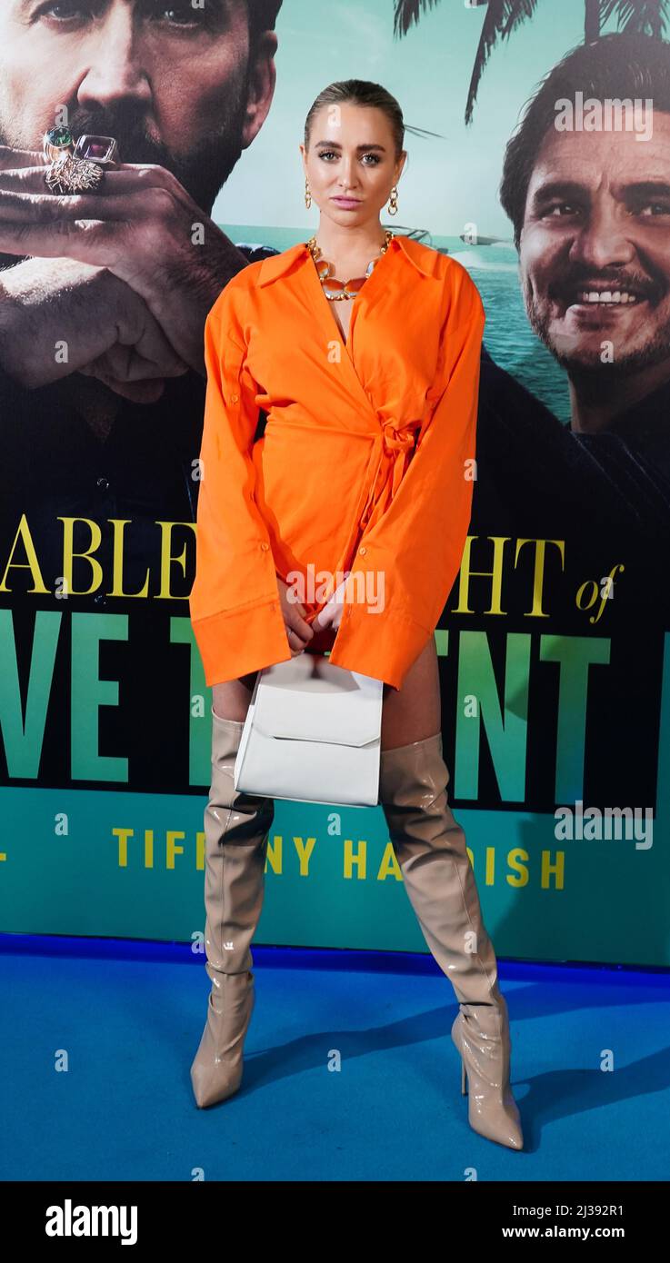 Georgia Harrison attending a screening of The Unbearable Weight of
