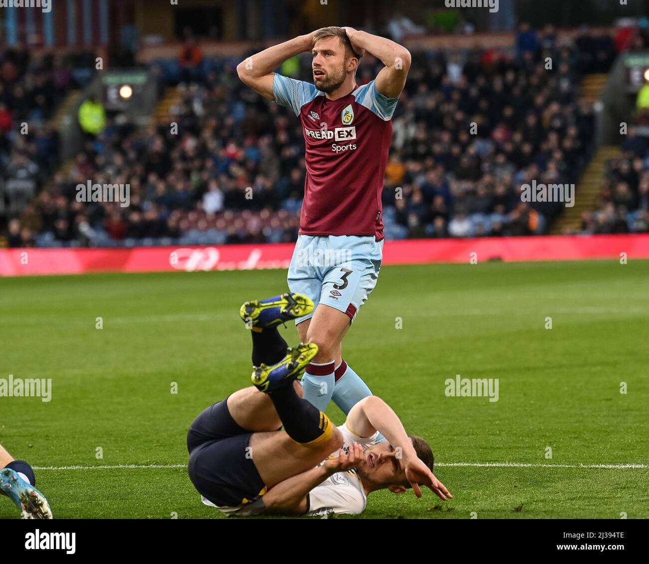 Charlie Taylor 3 of Burnley reacts after missing a chance on goal Stock  Photo - Alamy