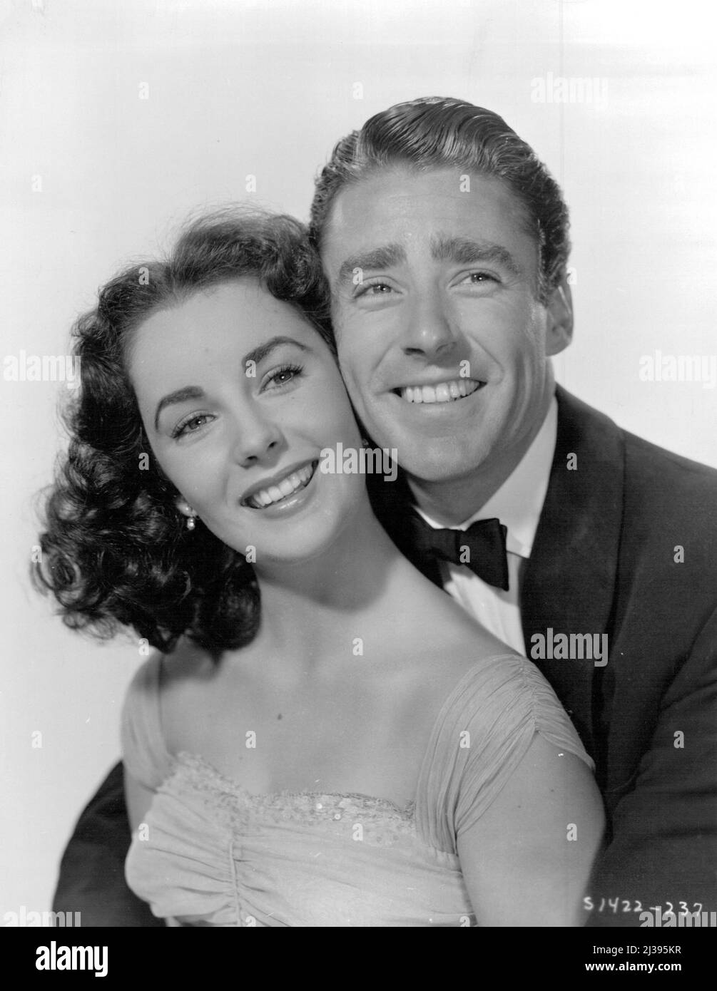 With Eliz Taylor in 'Julia Misbehaves' (1948). May 17, 1954. Stock Photo
