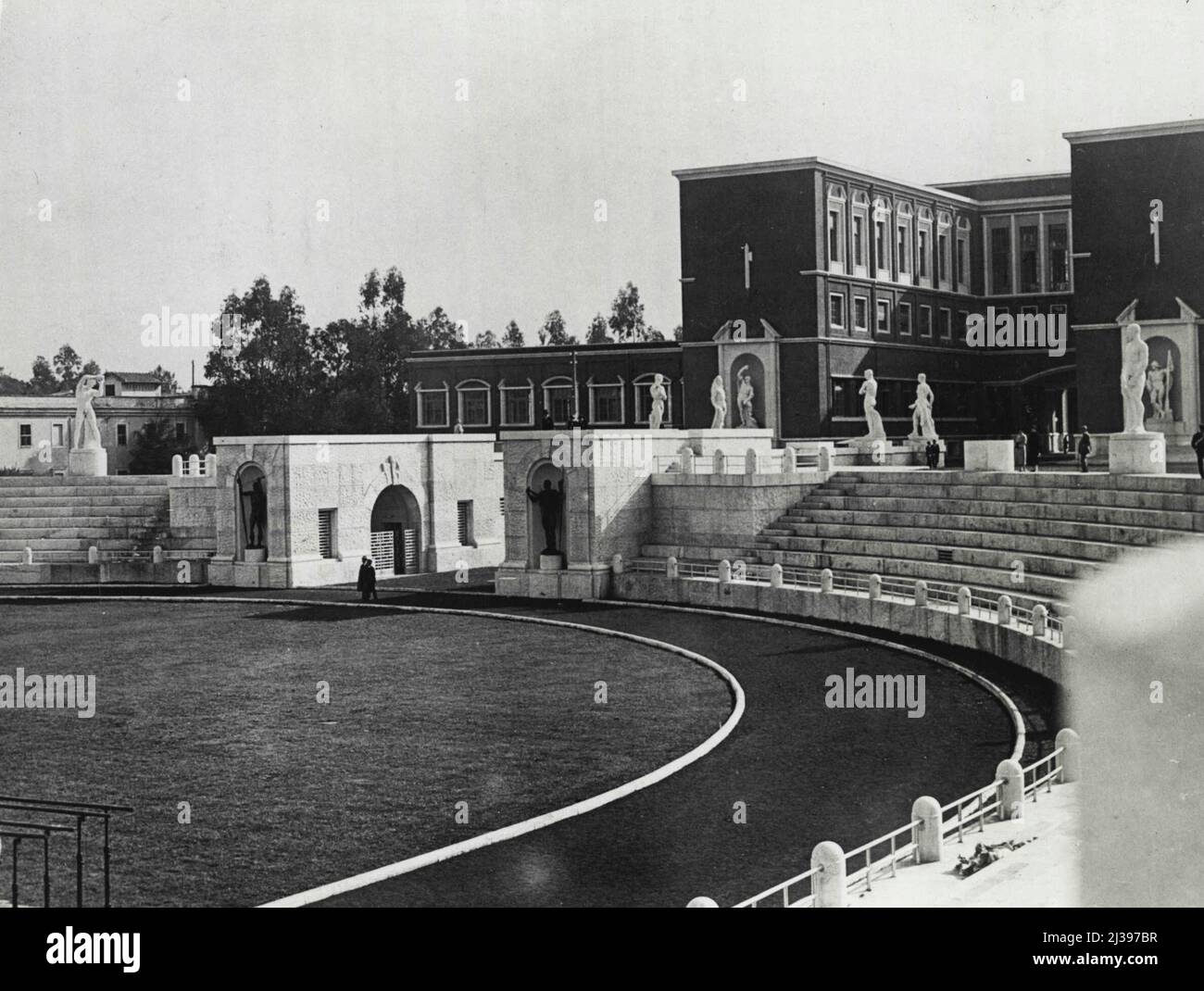 Musolini Rome Model Mussolini's New Rome -- A view of the entrance to the Mussolini Forum ...