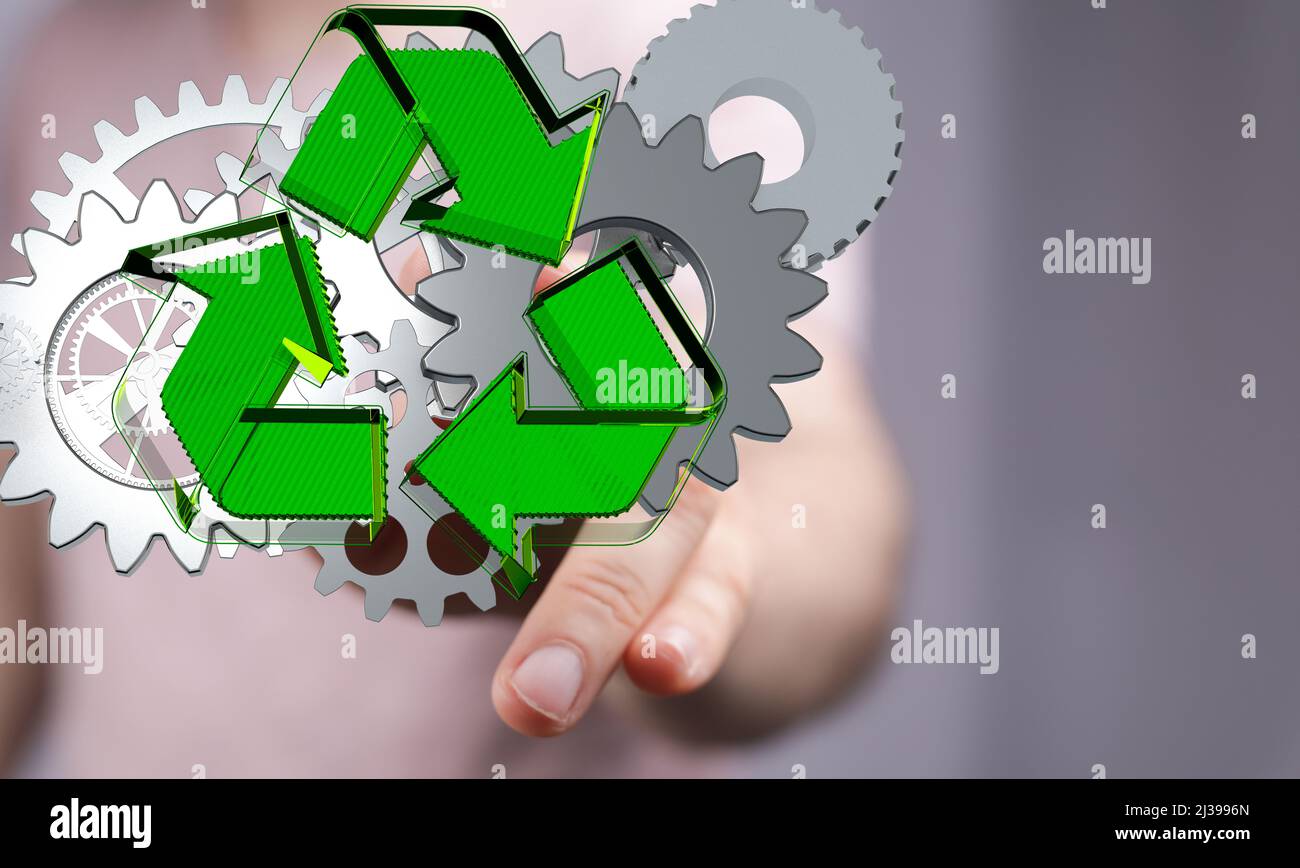 An illustration of a Set of green gears and cogs Stock Photo Alamy