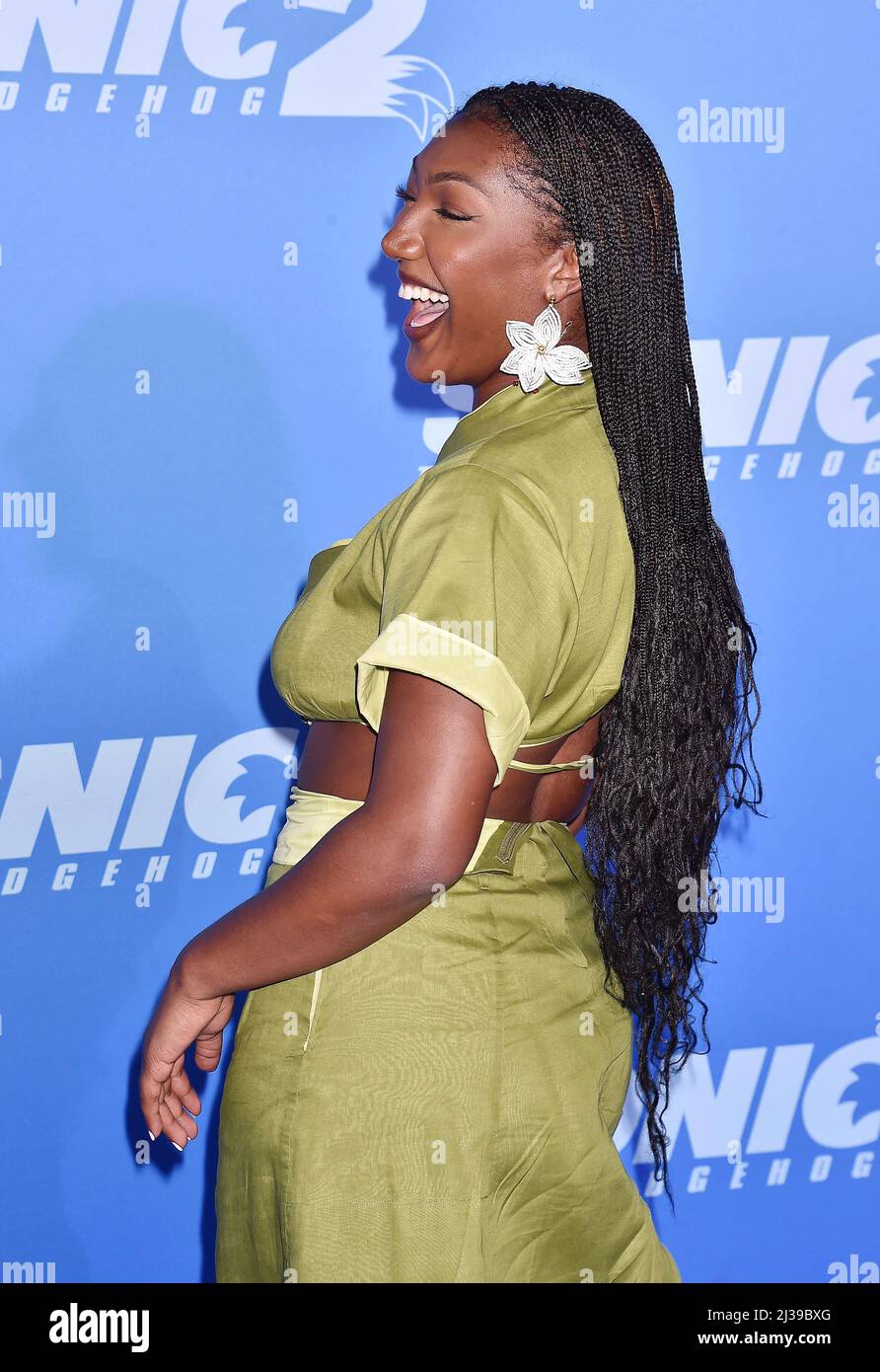 LOS ANGELES, CA - APRIL 05: Isan Elba attends the Los Angeles premiere