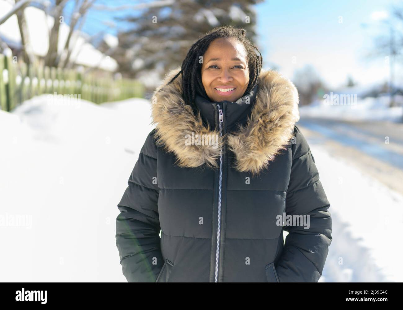 black warm coat