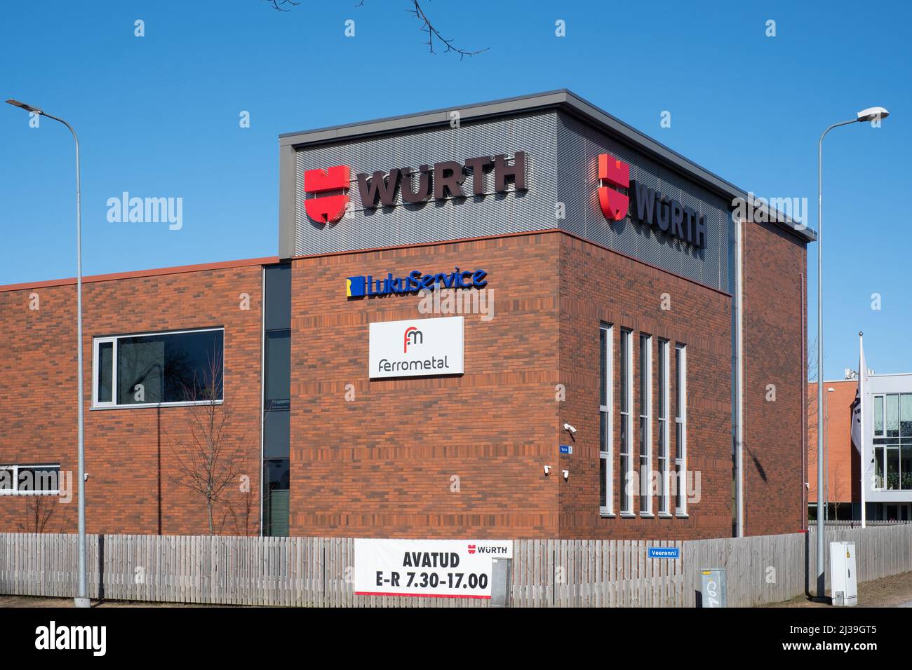 Würth building. Würth Group is an old German assembly and fastening materials sale company. Stock Photo