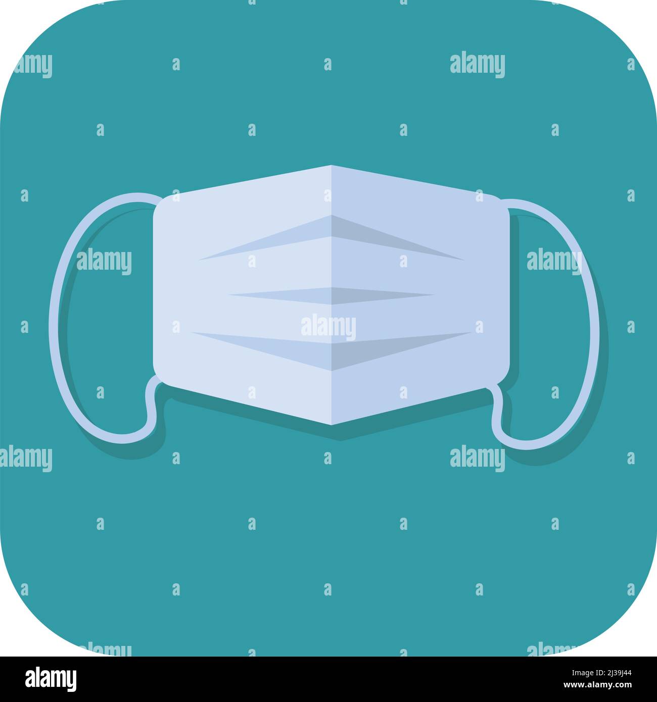 Abstract button icon medical mask on white background - Vector ...