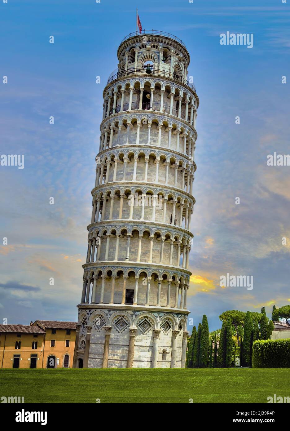 Leaning Tower of Pisa, Italy Stock Photo
