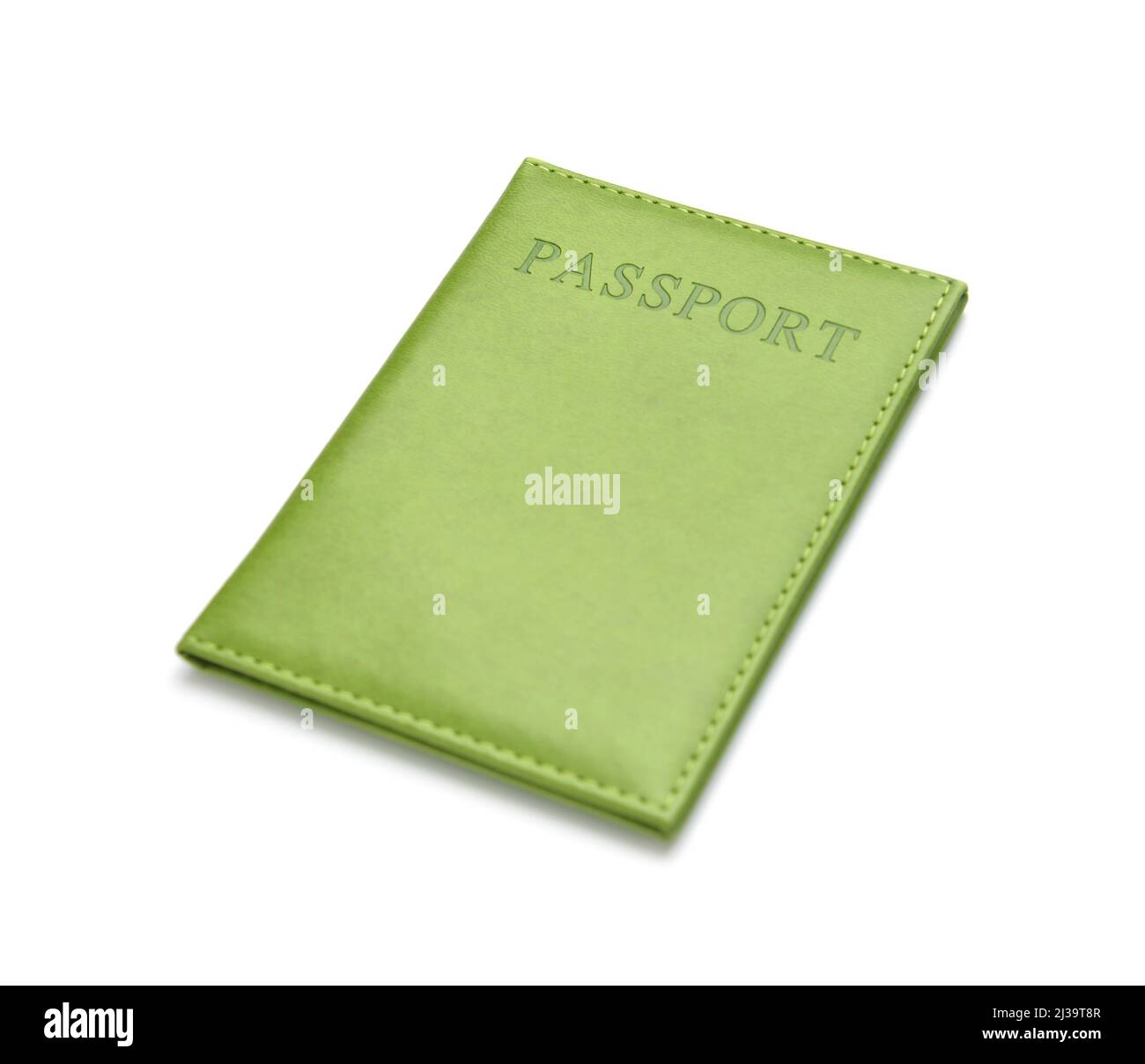 Green passport on white background Stock Photo Alamy