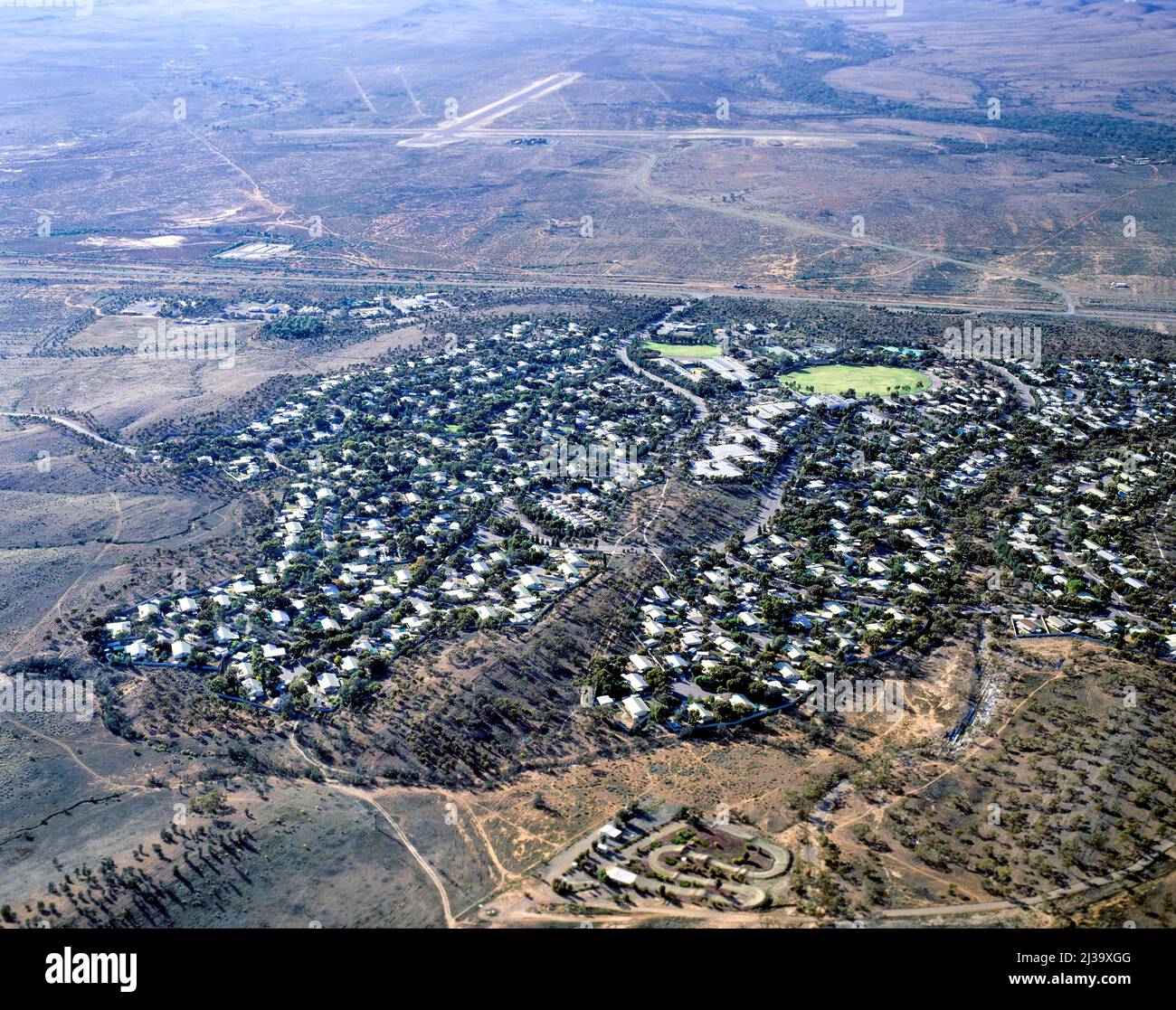 The coal mining town of Leigh Creek in South Australia Stock Photo Alamy