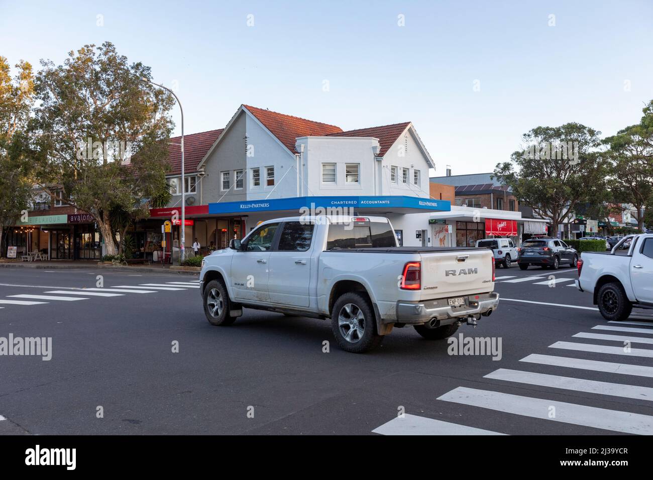 RAM pick up utility truck in Avalon Beach,Sydney,NSW,Australia Stock Photo