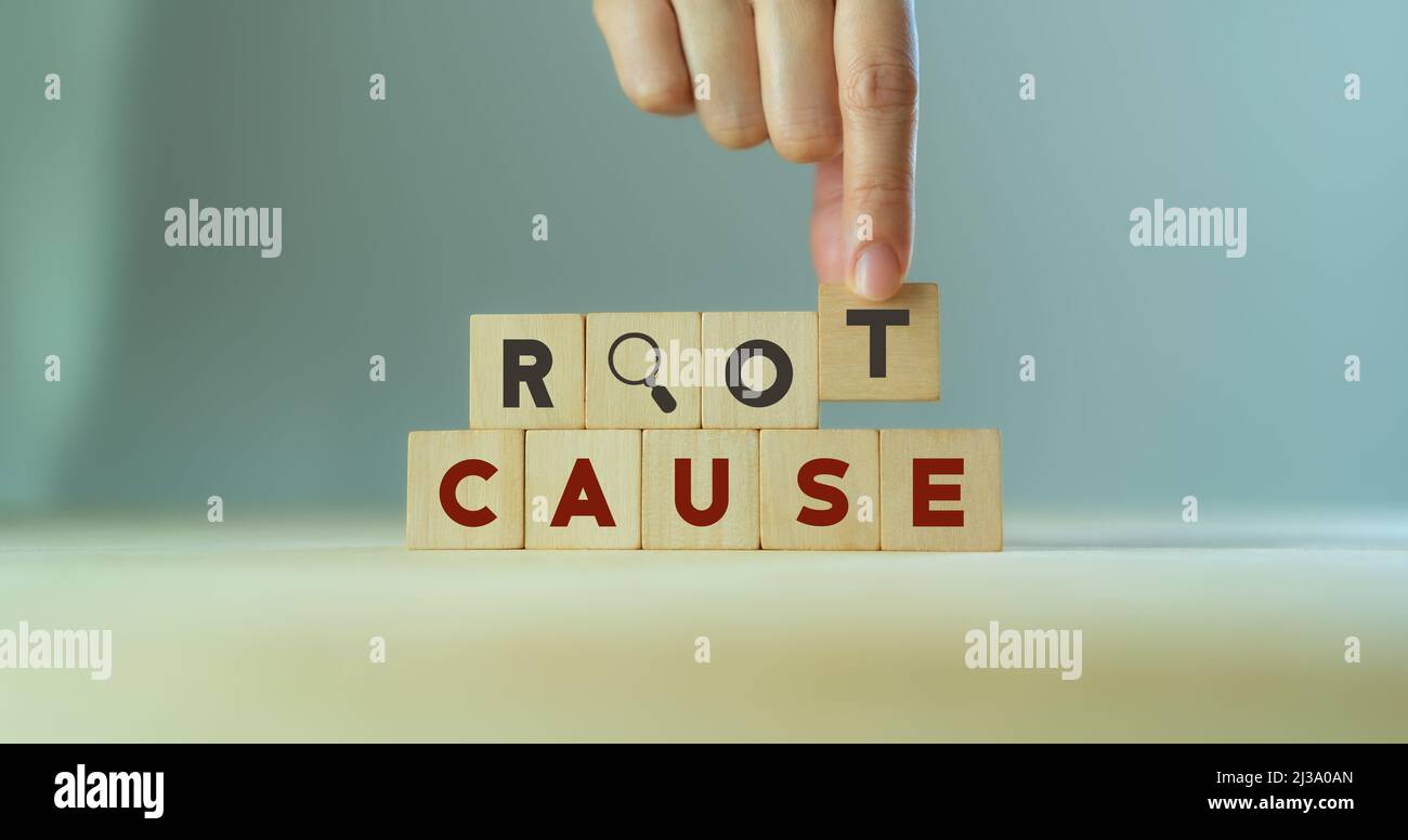 Root cause analysis concept. Define problems to find solution. Business
