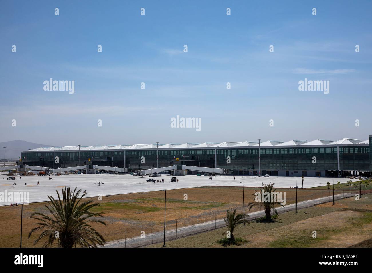 Aspect of the Felipe Angeles International Airport. Maneuvers area Stock Photo