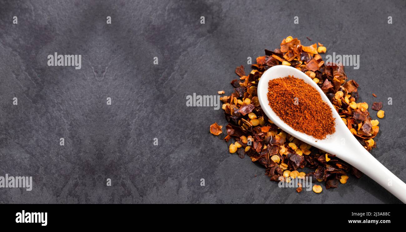 Crushed red chillies hi-res stock photography and images - Alamy
