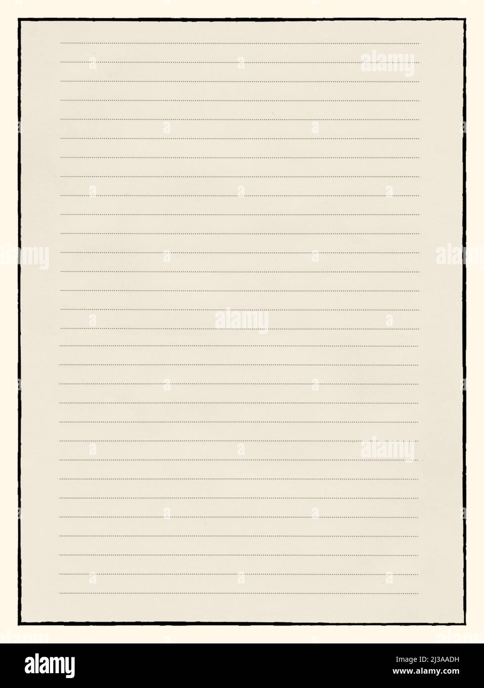 Empty vintage notebook paper background for design in your work concept. Stock Photo