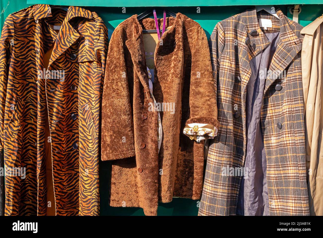 Vintage leather coats hi-res stock photography and images - Alamy