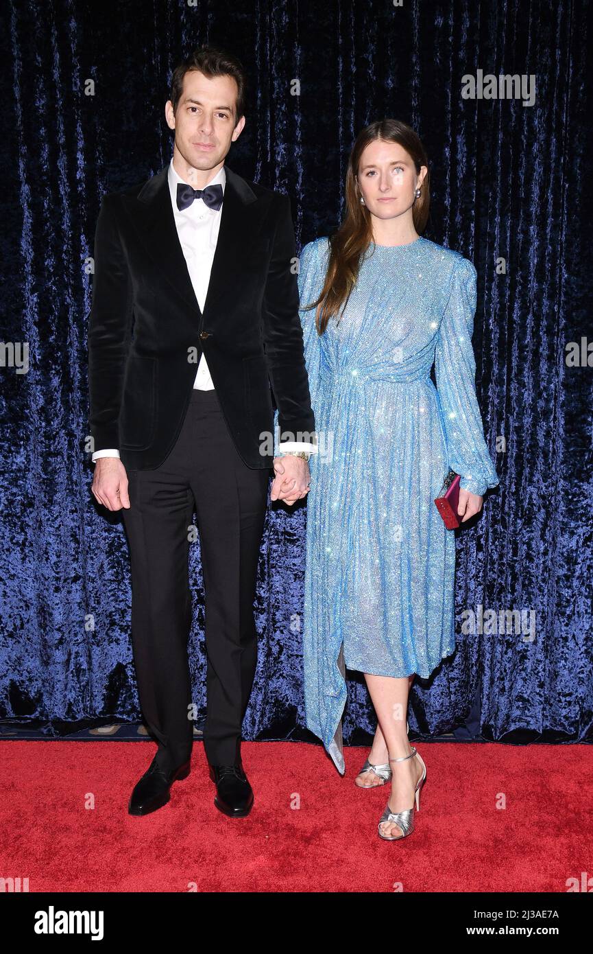 New York, USA. 06th Apr, 2022. (L-R) Mark Ronson and Grace Gummer attend  the Clive Davis 90th Birthday Celebration at Casa Cipriani in New York, NY,  April 6, 2022. (Photo by Anthony