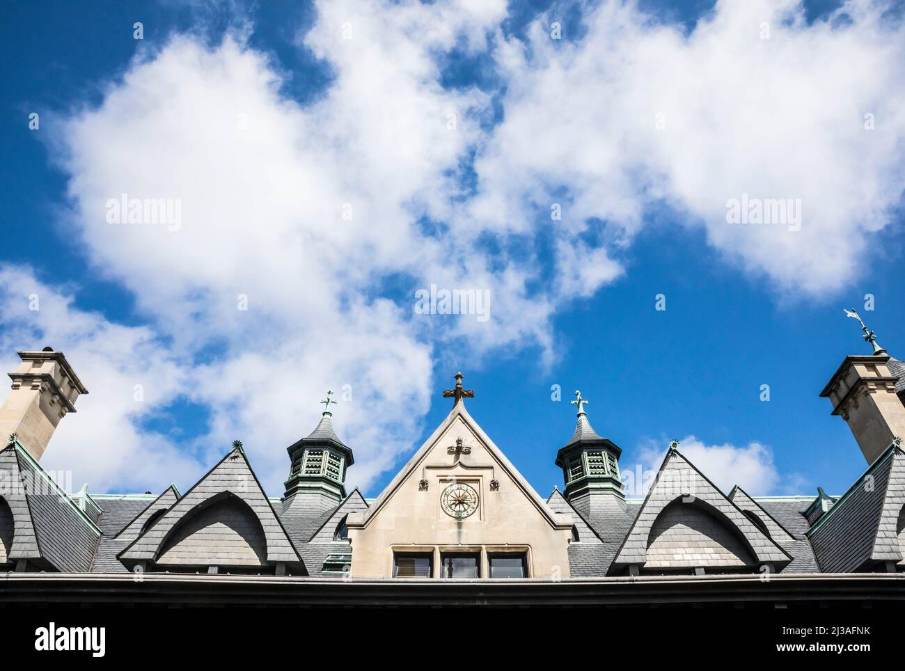 Biltmore House and sky, Asheville North Carolina, USA. Stock Photo