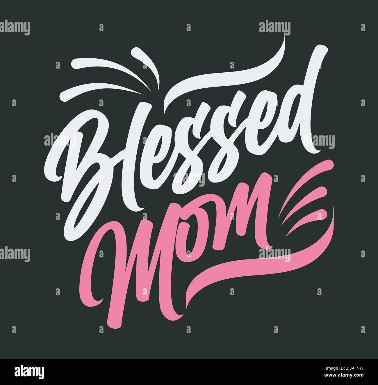 Mothers day svg sublimation tshirt design Stock Vector