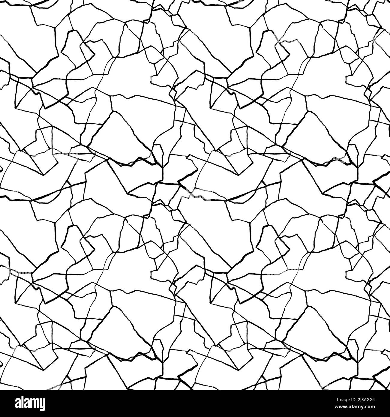 kintsugi art seamless pattern of splinters and different shards ...