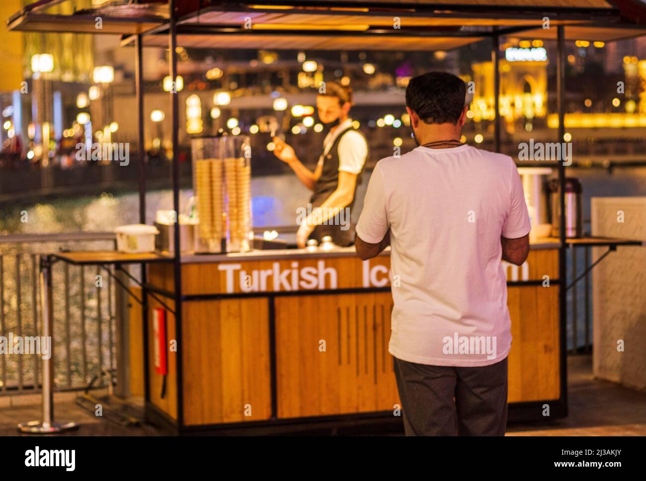 Turkish ice cream stall hi-res stock photography and images - Alamy
