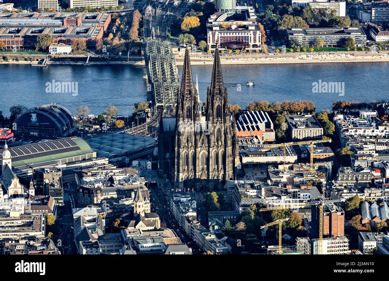 Cologne Cathedral, High Cathedral Church of Cologne, Old Town, Cologne, Rhineland, North Rhine-Westphalia, Germany Stock Photo