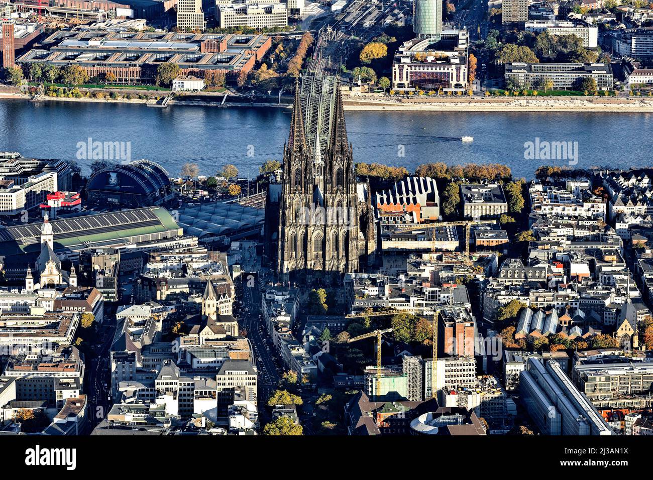 Cologne Cathedral, High Cathedral Church of Cologne, Old Town, Cologne, Rhineland, North Rhine-Westphalia, Germany Stock Photo