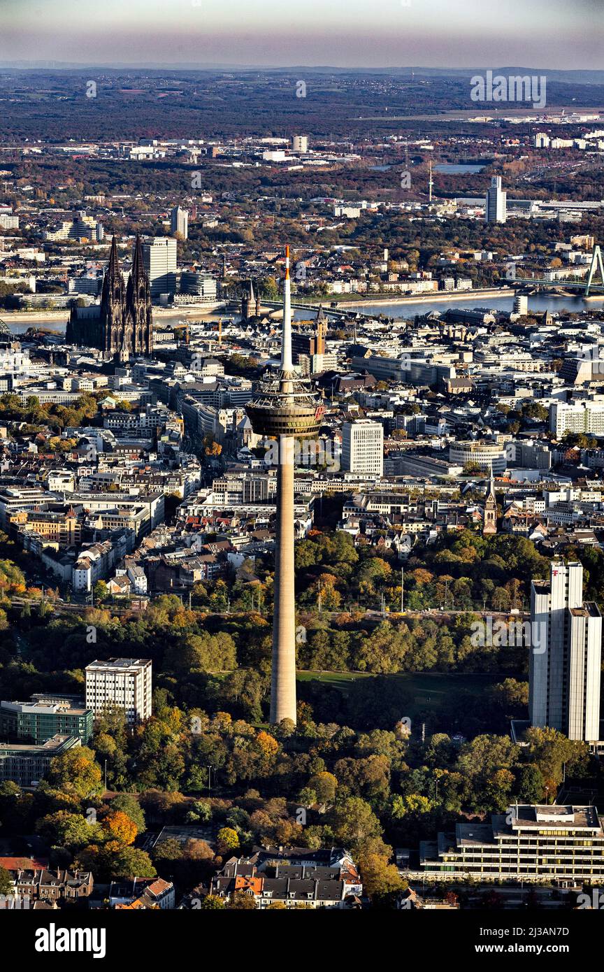 Cologne TV Tower Colonius, Cologne, Rhineland, North Rhine-Westphalia, Germany Stock Photo