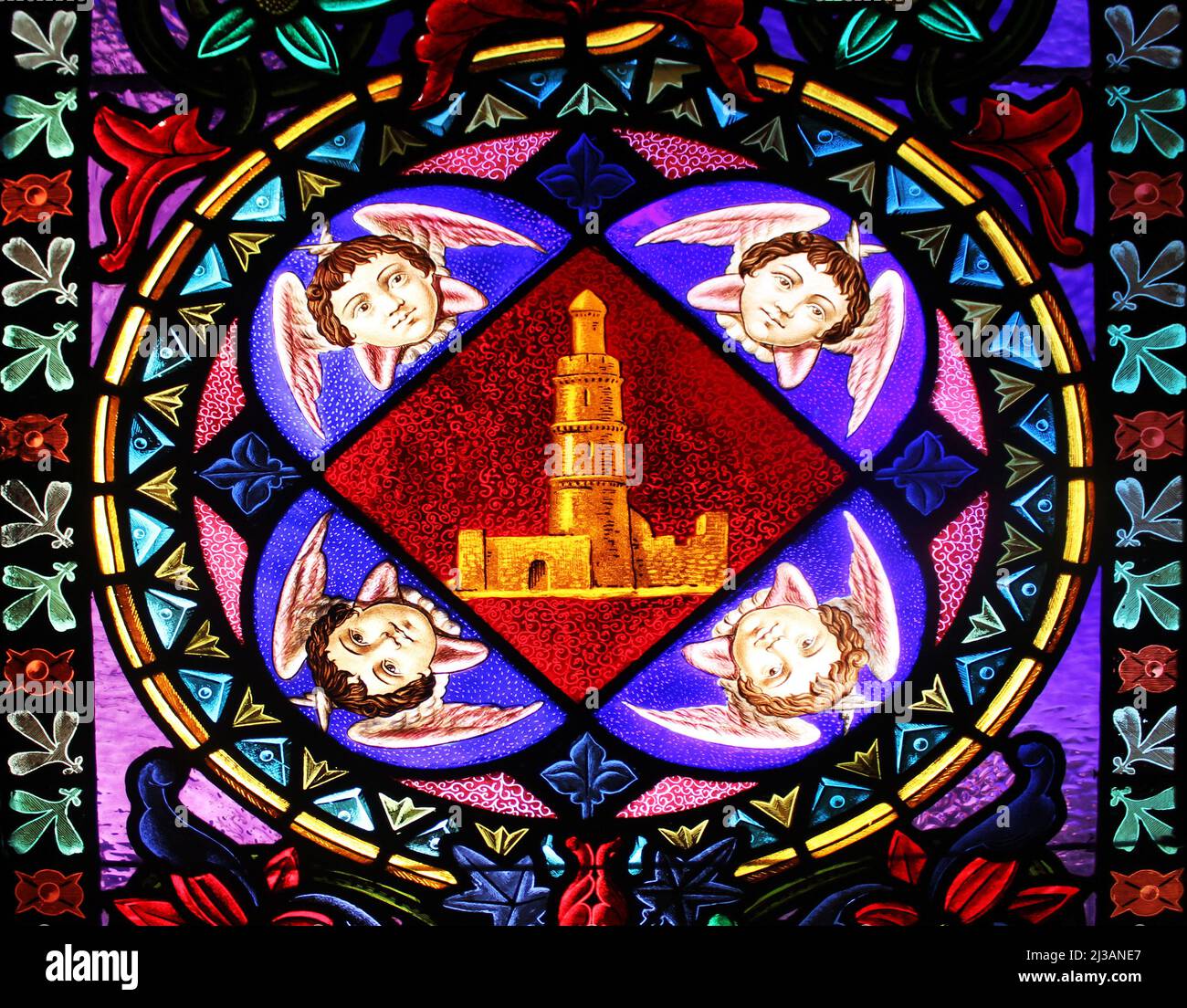 Stained glass ceiling art hi-res stock photography and images - Alamy
