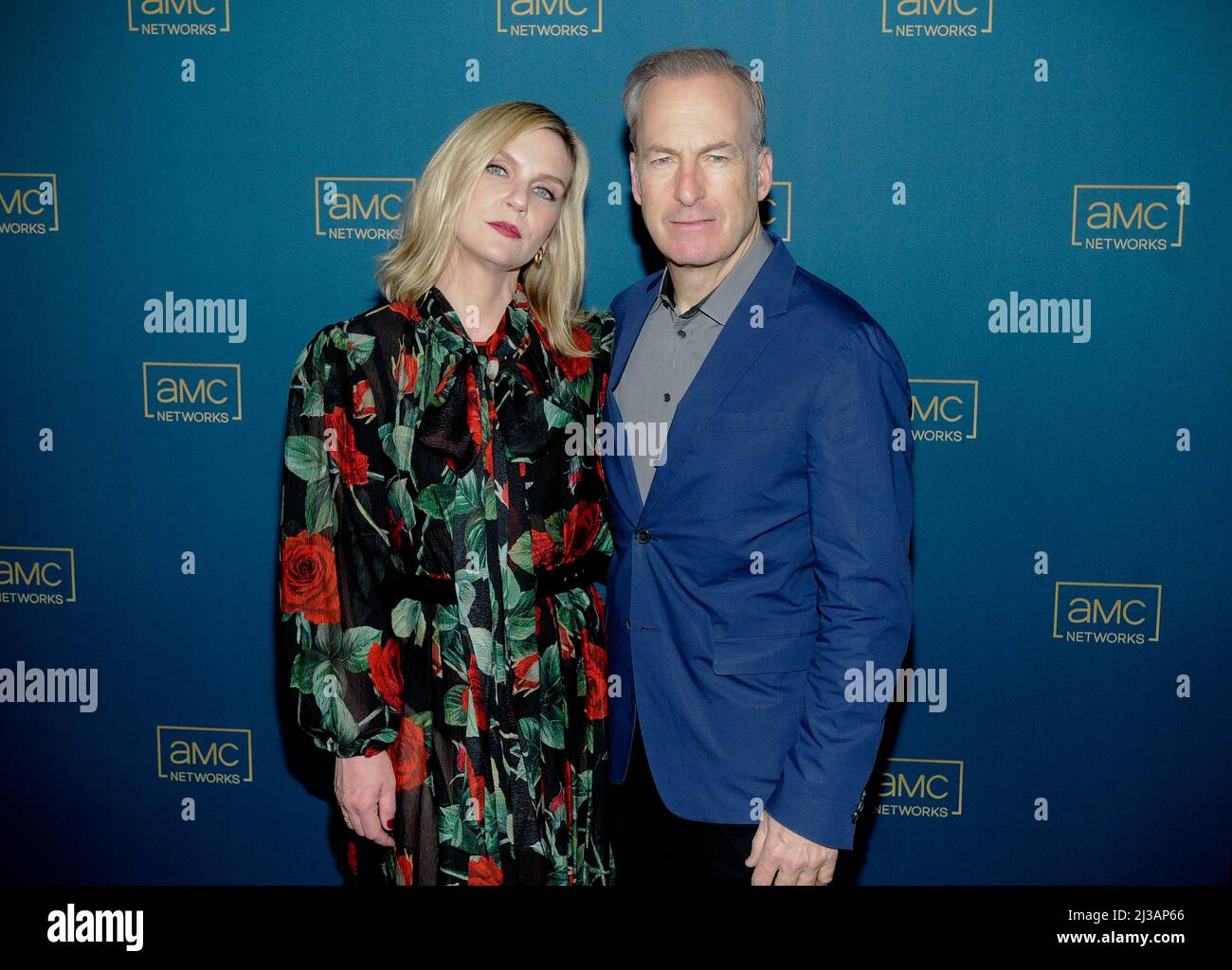 New York City, US - 06 Apr 2022, Rhea Seehorn and Bob Odenkirk attend